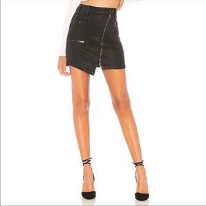 Hudson Moto black Denim mini skirt size 27